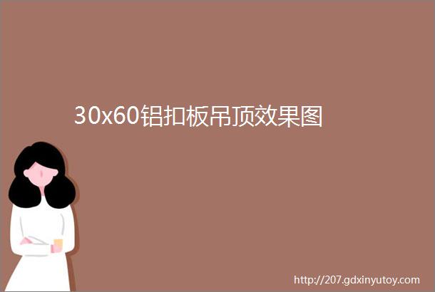 30x60铝扣板吊顶效果图