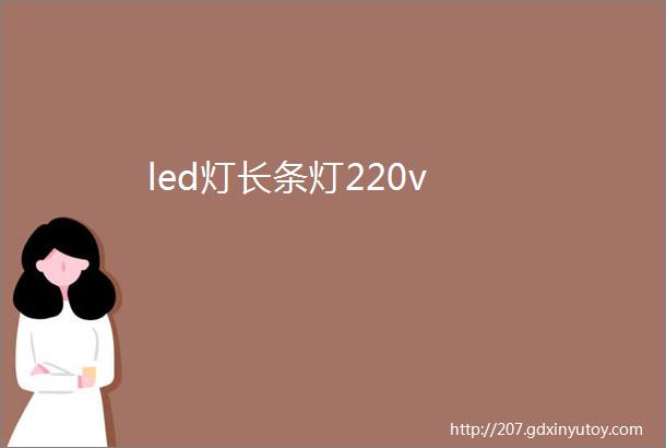 led灯长条灯220v