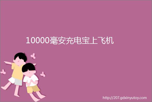 10000毫安充电宝上飞机