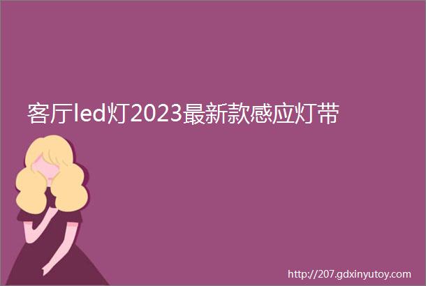 客厅led灯2023最新款感应灯带