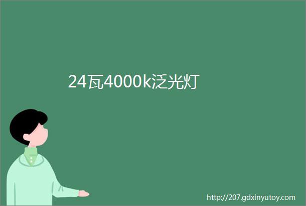 24瓦4000k泛光灯