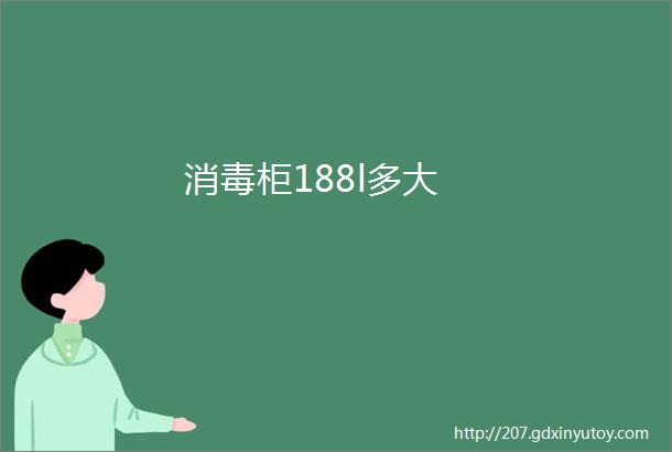 消毒柜188l多大