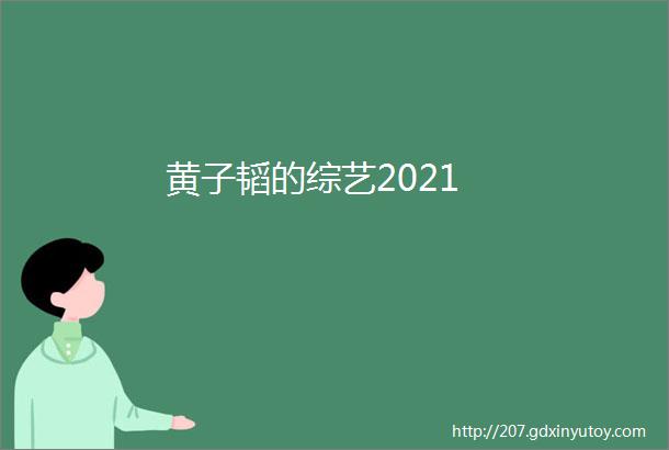 黄子韬的综艺2021