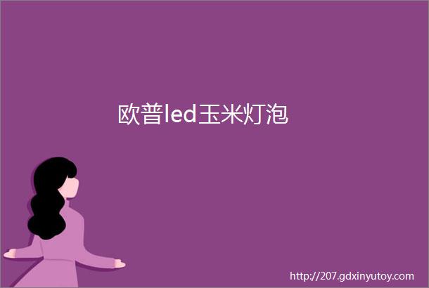 欧普led玉米灯泡