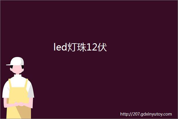 led灯珠12伏