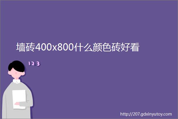 墙砖400x800什么颜色砖好看